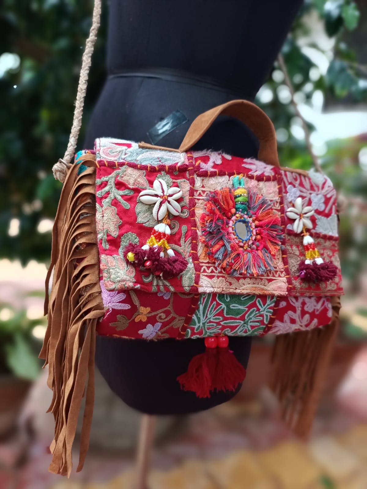 Banjara bag sling bag red colour