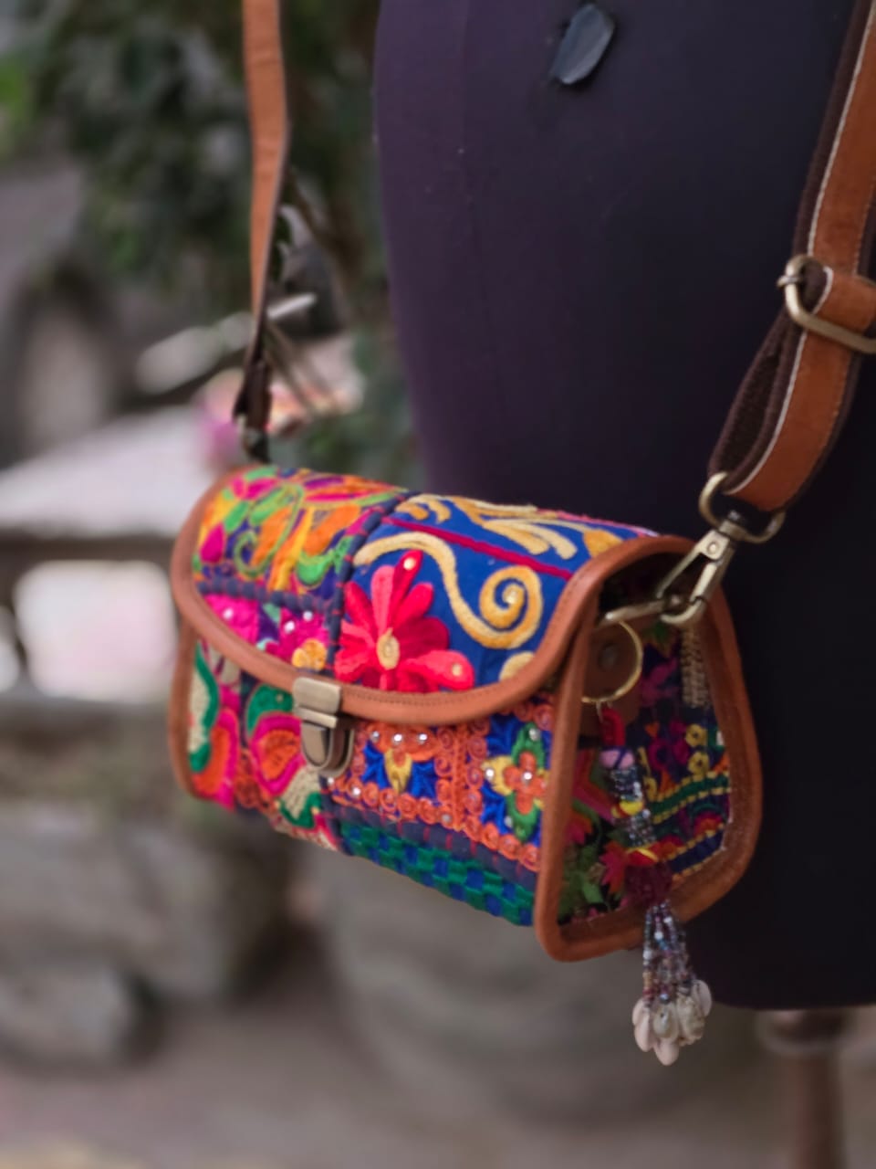 Genuine leather bag sling bag handbag purse Banjara Bag
