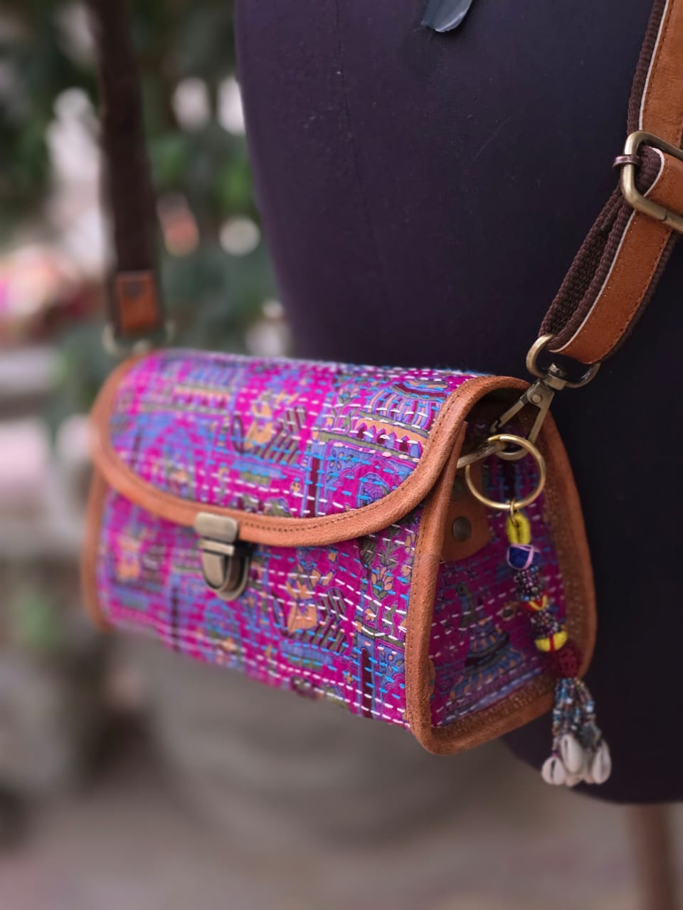 Genuine leather bag sling bag handbag purse Banjara Bag