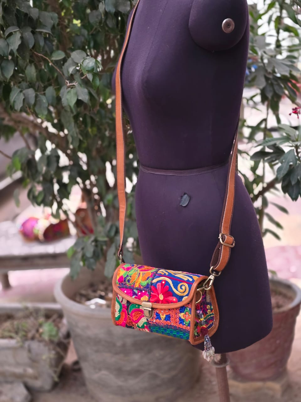 Genuine leather bag sling bag handbag purse Banjara Bag