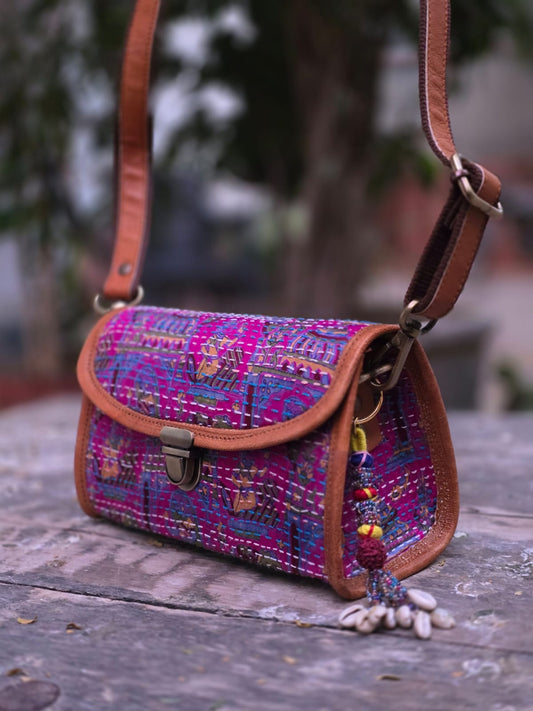 Genuine leather bag sling bag handbag purse Banjara Bag