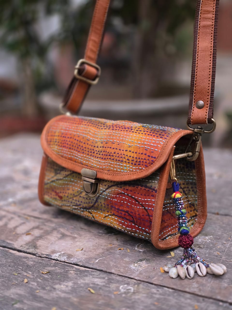 Genuine leather bag sling bag handbag purse Banjara Bag