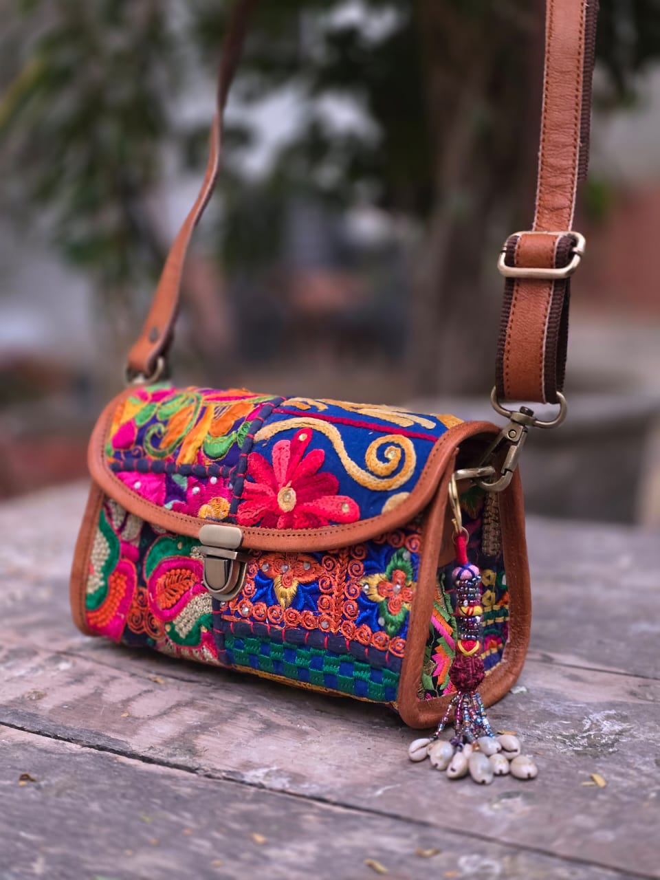 Genuine leather bag sling bag handbag purse Banjara Bag