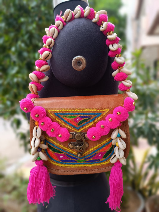 Genuine leather bag sling bag handbag purse Banjara Bag