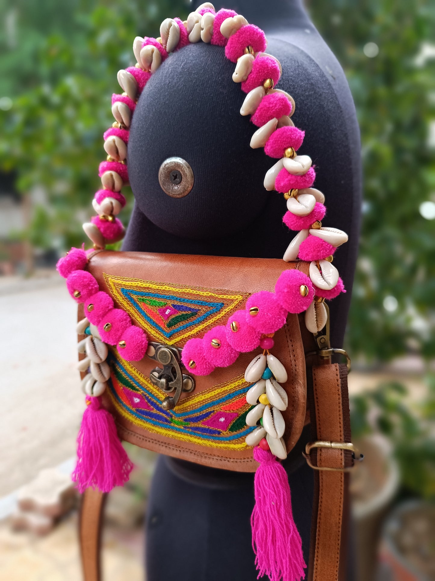 Genuine leather bag sling bag handbag purse Banjara Bag