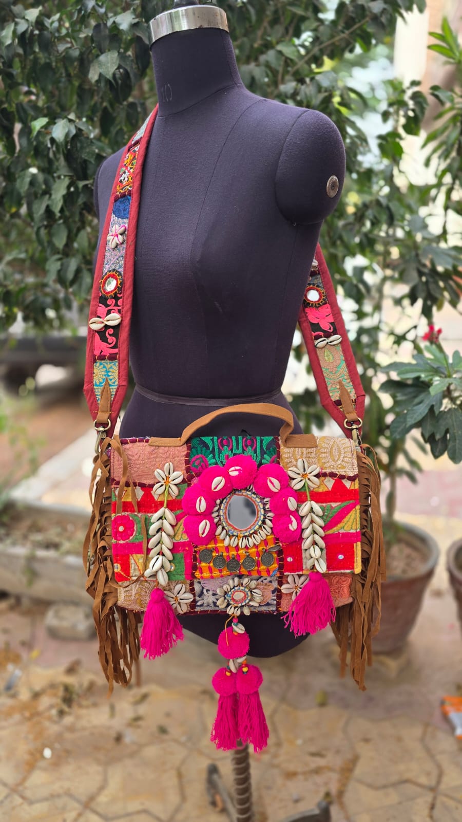 Banjara bag sling bag mirror work embroidery patch work bag