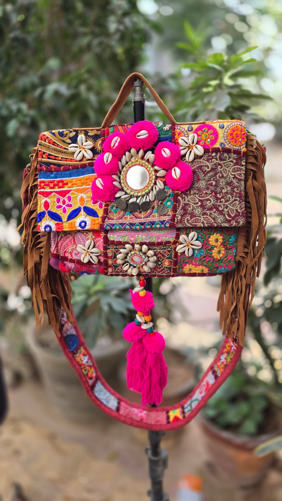 Banjara bag sling bag mirror work embroidery patch work bag