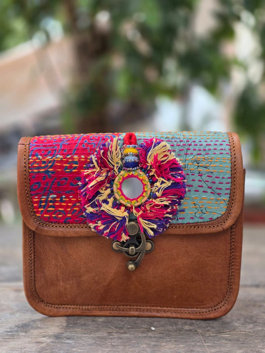 Genuine leather bag sling bag handbag purse Banjara Bag