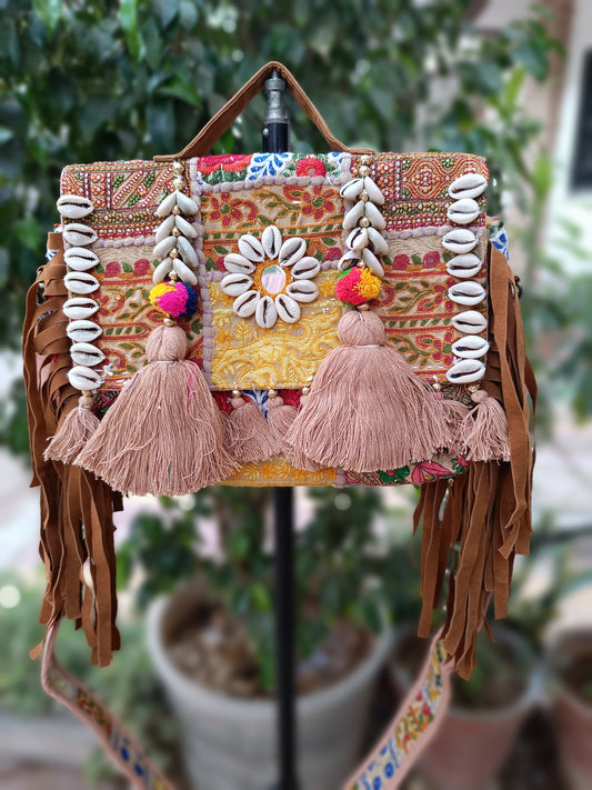 Banjara bag sling bag fringes bag