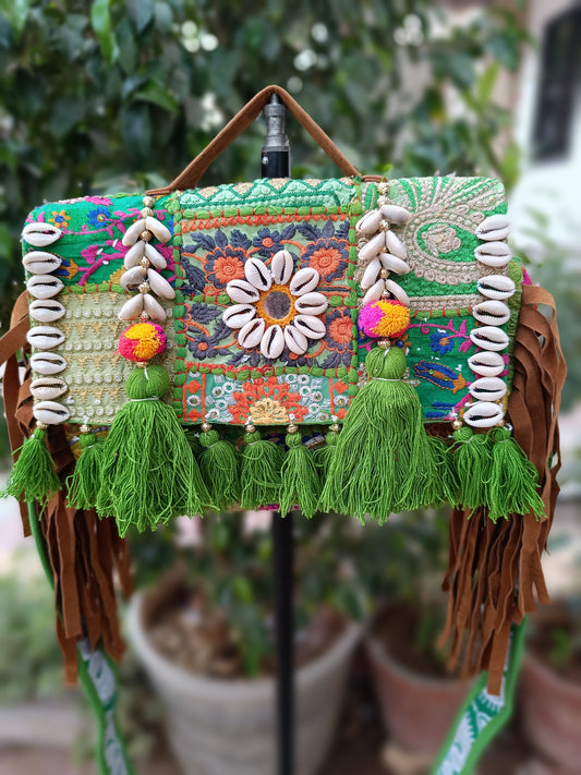 Banjara bag sling bag fringes bag