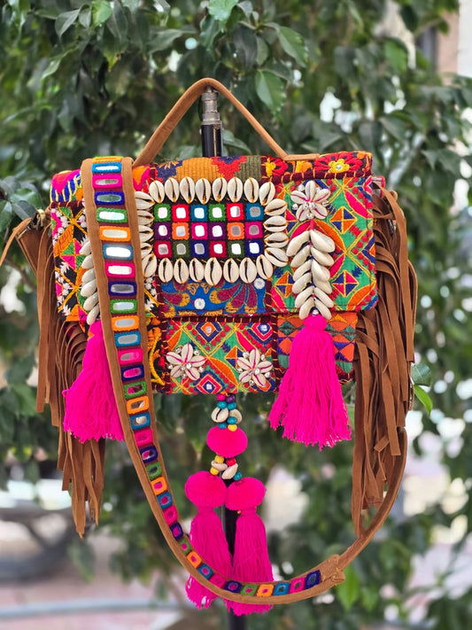Banjara bag sling bag mirror work embroidery patch work bag