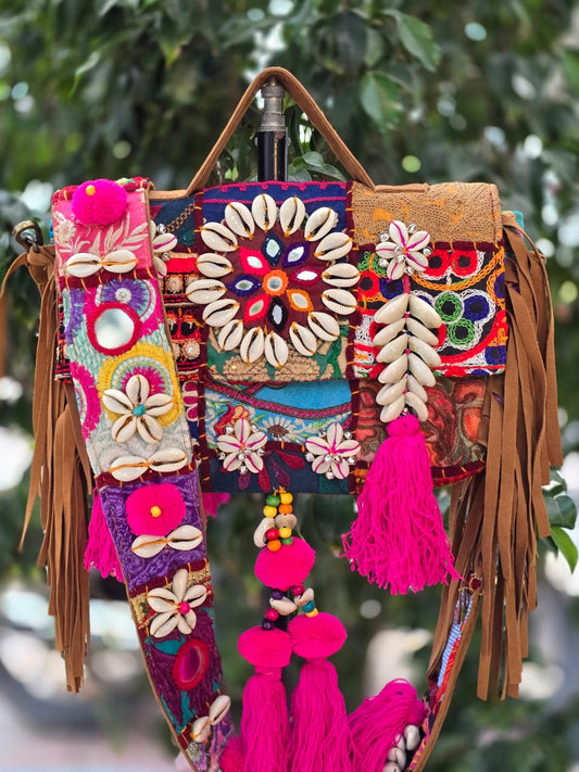 Banjara bag sling bag mirror work embroidery patch work bag