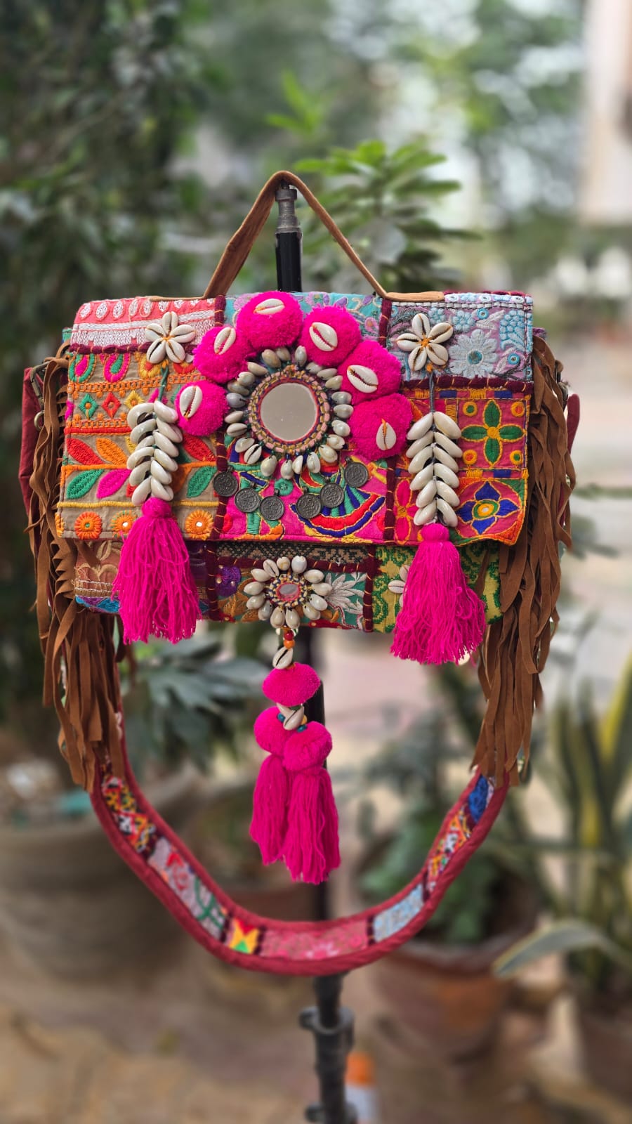 Banjara bag sling bag mirror work embroidery patch work bag
