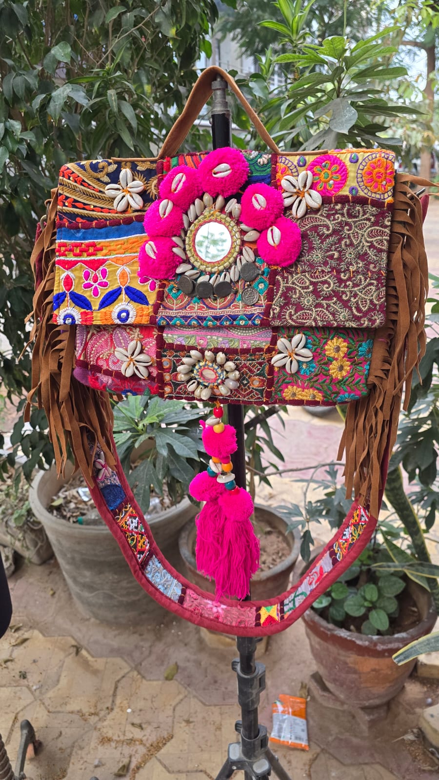Banjara bag sling bag mirror work embroidery patch work bag