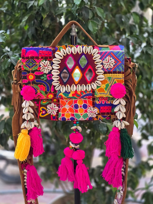 Banjara bag sling bag mirror work embroidery patch work bag