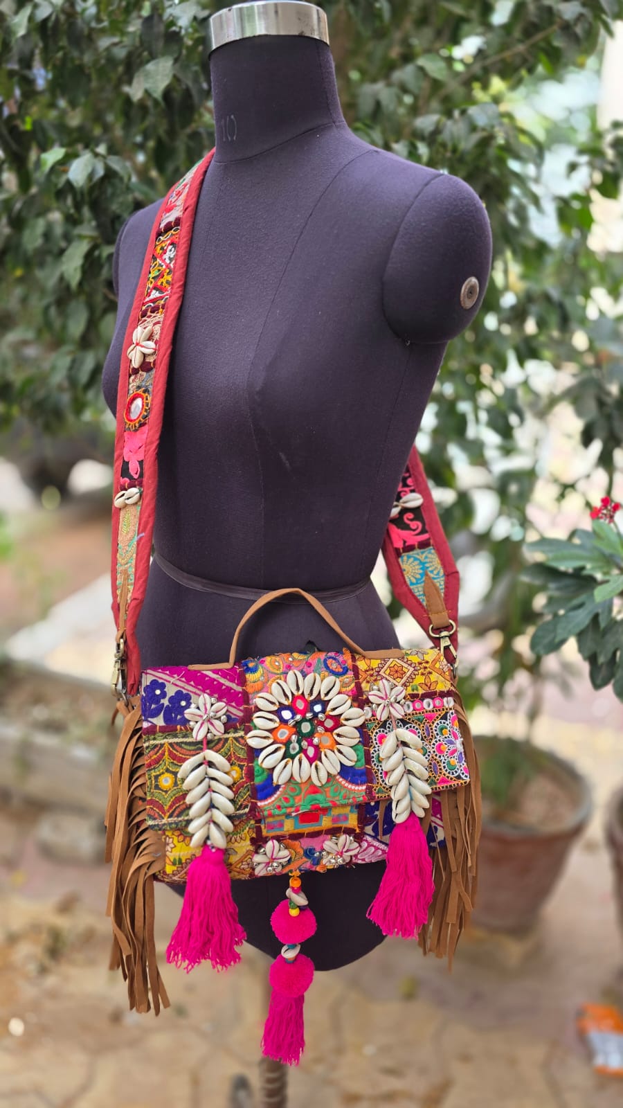 Banjara bag sling bag mirror work embroidery patch work bag