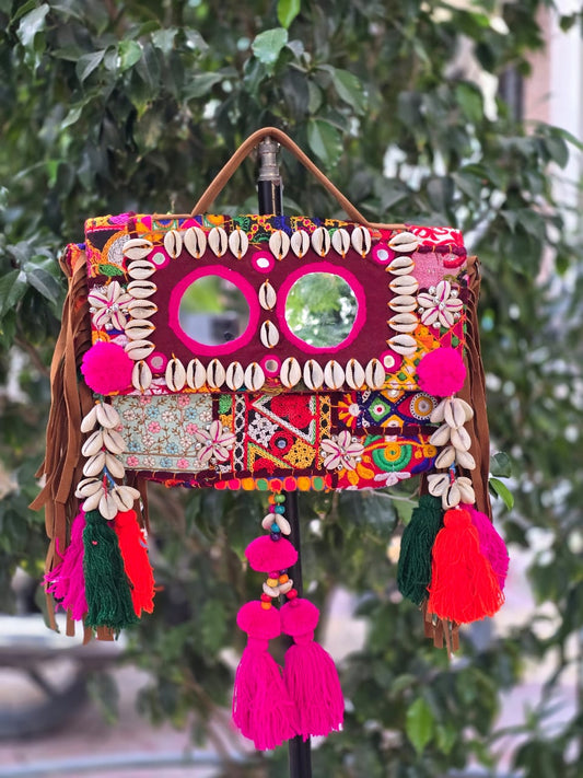 Banjara bag sling bag mirror work embroidery patch work bag