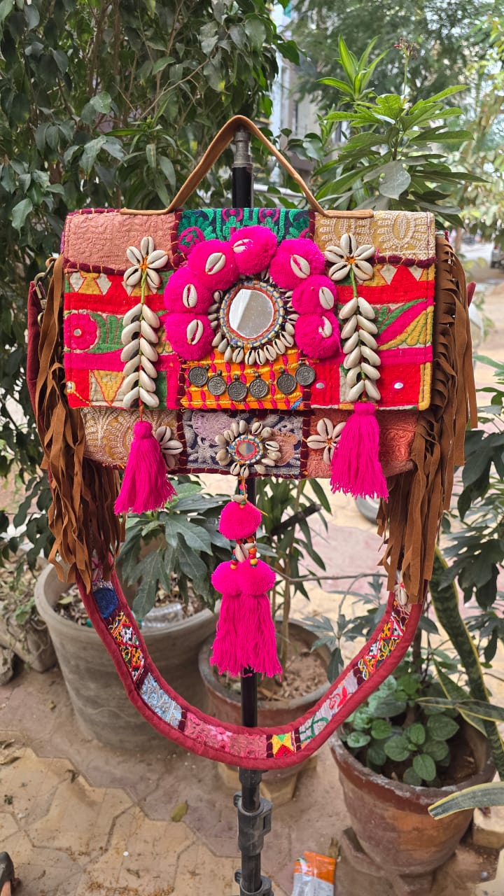 Banjara bag sling bag mirror work embroidery patch work bag
